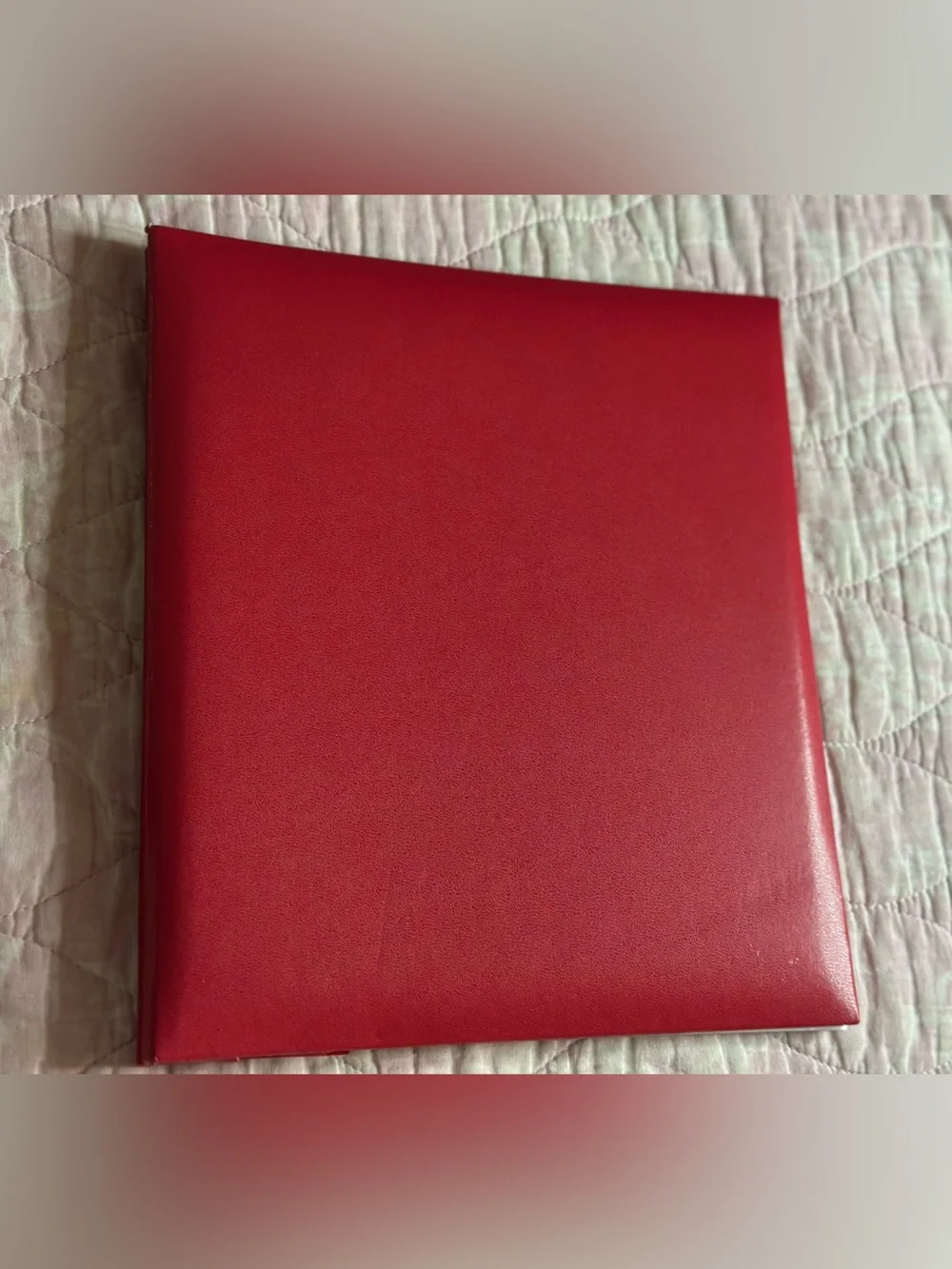Red Leather-Look 20 Page Top Load Scrapbook / Photo Album 12x12”